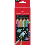 FABER-CASTELL KREDKI OŁÓW. METALICZNE 10 KOL.