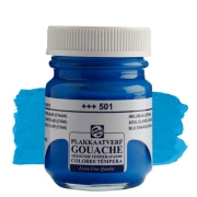 Farba Gouache Extra Fine Talens 50 ml - 501 Light Blue Cyan