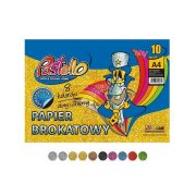 PASTELLO PAPIER BROKATOWY SAMOPRZYLEPNY A4 MIX 10K